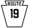 Pennsylvania Route 19 marker