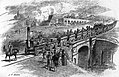 Image 4Stockton and Darlington special inaugural train 1825: six wagons of coal, directors coach, then people in wagons (from Train)