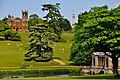 Image 72Hawkwell Field with Gothic temple, Cobham monument and Palladian bridge at Stowe House (from History of gardening)