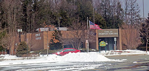 Town hall on Route 42, 2013