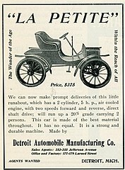 1905 La Petite automobile from Cycle and Automobile Trade Journal