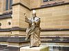 Statue of Pope John Paul the Great by Fiorenzo Bacci of outside St Mary's Cathedral, Sydney