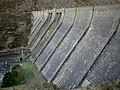 View of the dam wall at the Ben Crom Reservoir