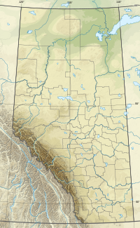 Map showing the location of Don Getty Wildland Provincial Park