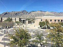 The student plaza at Catalina Foothills High School was inspired by the work of Michelangelo.
