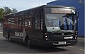 Diamond Bus 802 (KX08 HMZ), a MAN 14.240/Plaxton Centro, on route 002. It wears Black Diamond livery.