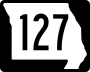 Route 127 marker