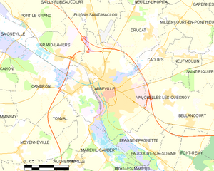 阿布维尔市镇地图