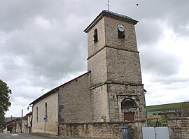 The church in Oudincourt