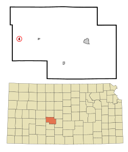 伯德特于波尼县及堪萨斯州之地理位置