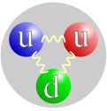 A diagram of a proton