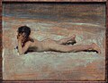 Image 51A Nude Boy on a Beach (1878) by John Singer Sargent (from Nude (art))