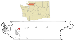 Location of Sedro-Woolley in Washington state