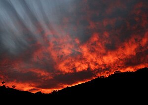 Sunset near Swifts Creek, Australia