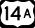 U.S. Highway 14A marker