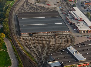 Vällingby Subway depot