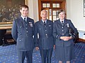 Air Cdre Stewart, Flt Lt Bennett and Air Cdre Cooper (left to right)