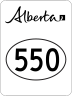 Highway 550 marker
