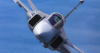 F-39E Gripen during an exercise