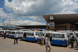 The Bujumbura bus station.