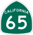 State Route 65 marker