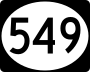 Highway 549 marker