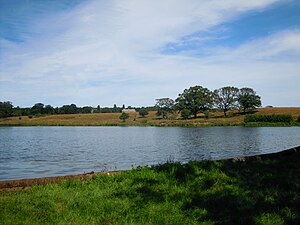 The lake on the Felbrigg estate formed when the Scarrow Beck was barraged.