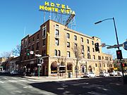 The Monte Vista Hotel was built in 1926 and is located at 100 N. San Francisco Street. The hotel was host to notable figures such as Jane Russell,Gary Cooper, Spencer Tracy, ]]John Wayne]], Bing Cosby and Harry S. Truman.