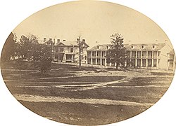 Barracks at Fort Leavenworth, Kansas Territory, May 1858.