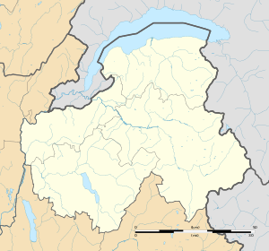 博埃日在上萨瓦省的位置