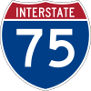 Interstate 75 sign