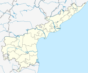 Map showing the location of Kolleru Bird Sanctuary in Andhra Pradesh