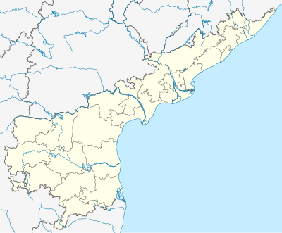 Map of coal based thermal power plants in the Indian state of Andhra Pradesh