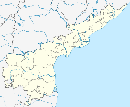 Map of wildlife sanctuaries in the Indian state of Andhra Pradesh