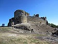 The castle from the northwest, after the start of the restoration works (September 2013)