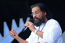 Yesudas during a live concert in 2010
