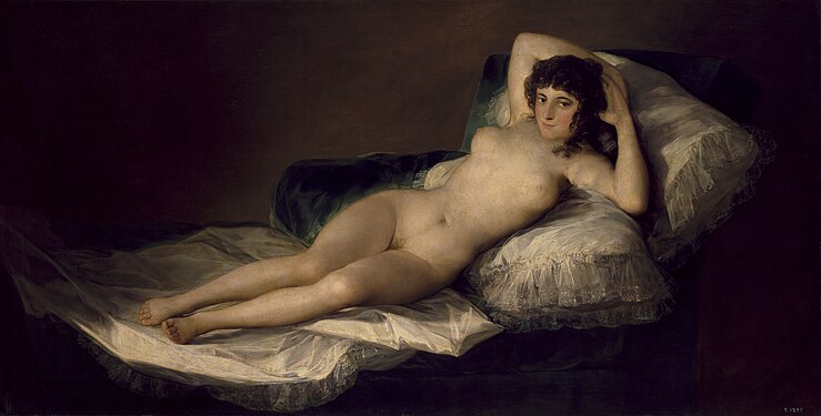 La maja desnuda (c. 1800) by Francisco Goya