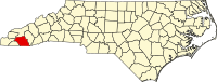 北卡罗莱那州梅肯县地图