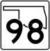 State Highway 98 marker