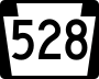 Pennsylvania Route 528 marker