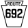 Pennsylvania Route 692 marker