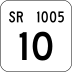 State Route 1005 marker