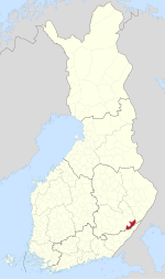 Location of Punkaharju in Finland