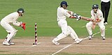 N-34 Sachin Tendulkar drives a ball in the second cricket test against Australia, Bangalore, 10 October 2010.
