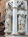 Statues on the loggia.