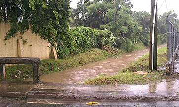 Stream near San Patricio Plaza in Pueblo Viejo barrio