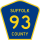 County Route 93 marker