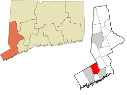 New Canaan's location within the Western Connecticut Planning Region and the state of Connecticut