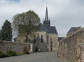 The church of Saint-Martin, in Marcillé-la-Ville