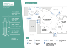 A map of the National Space Centre showing the main galleries and layout of the building. (As of June 2022)